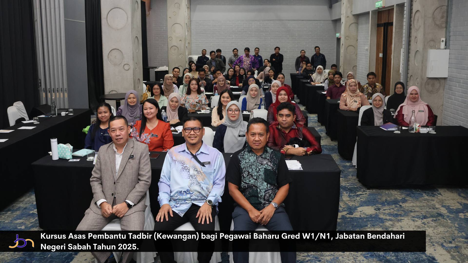 Kursus Asas Pembantu Tadbir (Kewangan) bagi Pegawai Baharu Gred W1/N1, Jabatan Bendahari Negeri Sabah